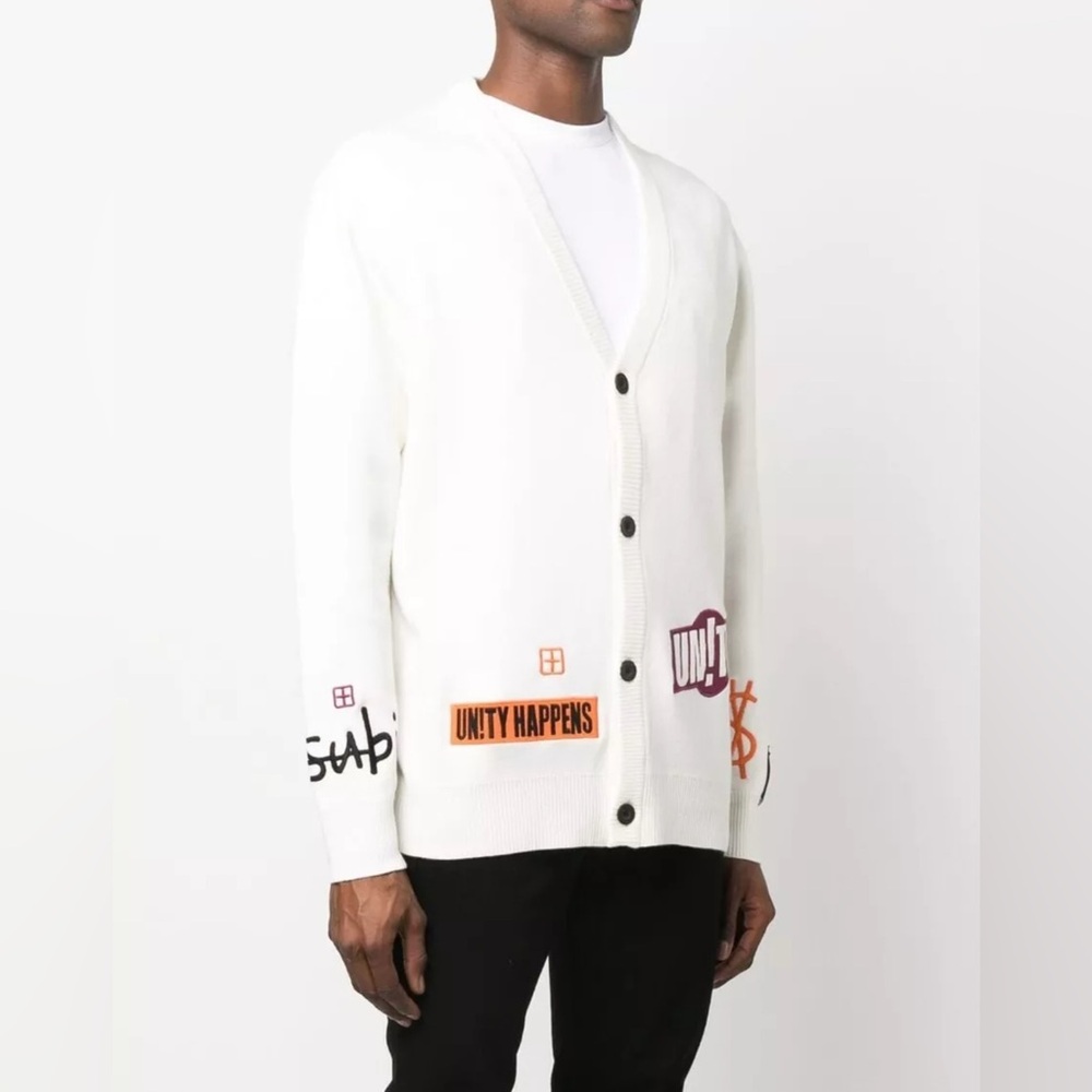 Ksubi Collective Cardigan White 2XL NWT $345 - Picture 3 of 6
